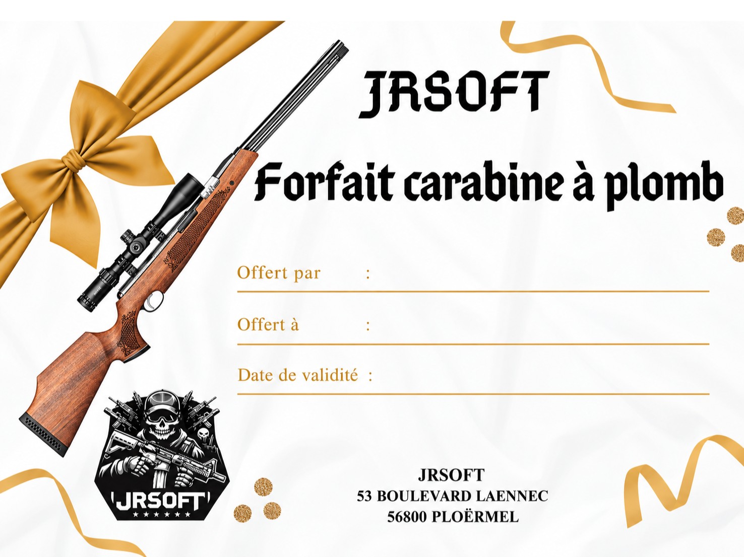 Forfait carabine a plomb