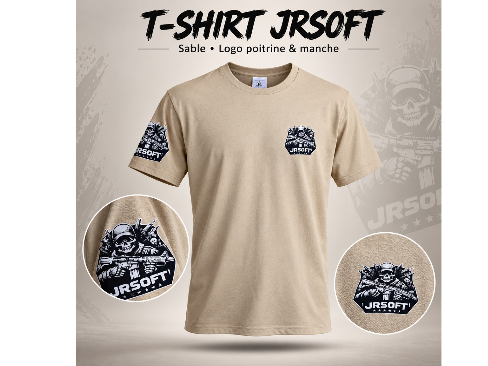 Tee-shirt JRSOFT - TAN TAILE XXL