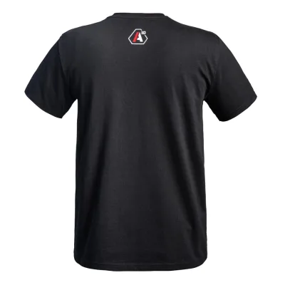 T-shirt SIGNATURE noir logo blanc/rouge  Taille     S