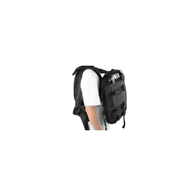 SAC A DOS TRANSFORMABLE EN GILET - NOIR