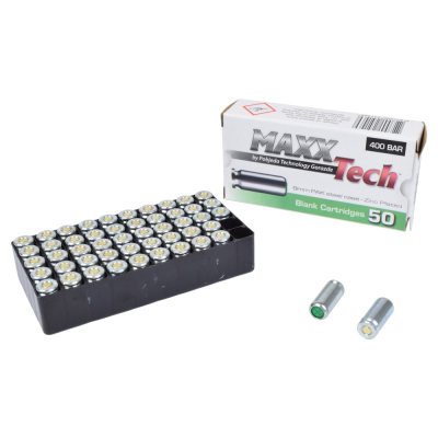 CARTOUCHES VIERGES MAXX TECH CALIBRE 9mm ZINGUÉ (MT9)