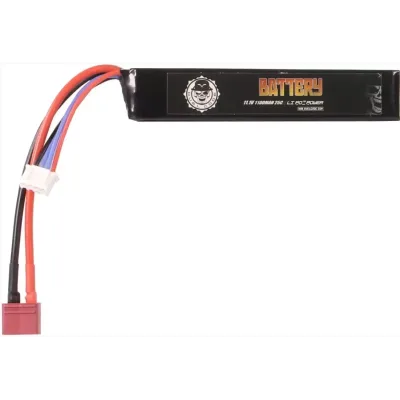 BATTERIE LIPO 11.1V 1100MAH 25C T-DEAN DUEL CODE