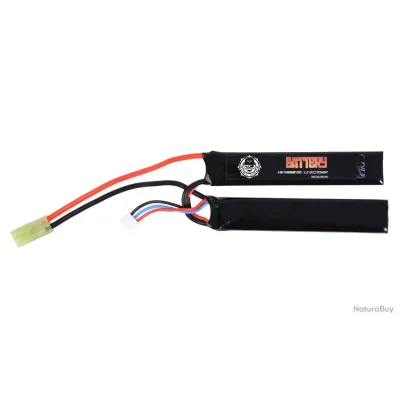 BATTERIE LIPO 7.4V 1100MAH 25C (2PC) DUEL CODE