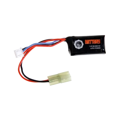 BATTERIE LIPO 7.4V 300 MAH 35C DUEL CODE