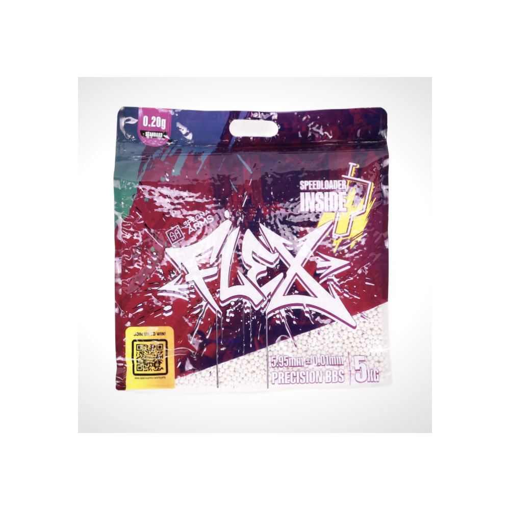 BILLES 0.25G FLEX PRECISION EN SACHET DE 5KG AVEC SPEED LOADER