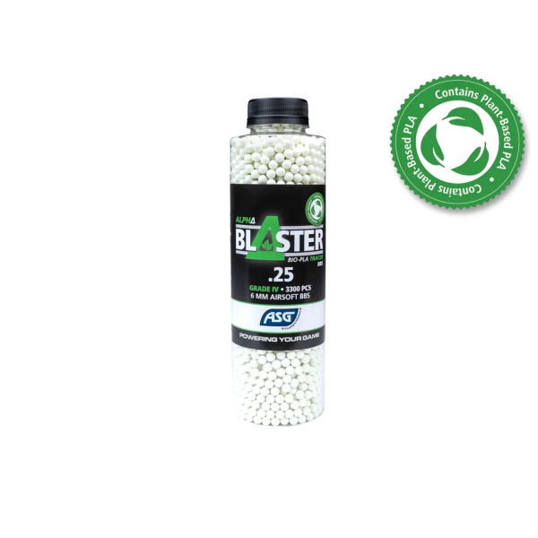 BILLES BIO 0.25G ALPHA BLASTER TRACANTES VERTES EN BOUTEILLE DE 3300