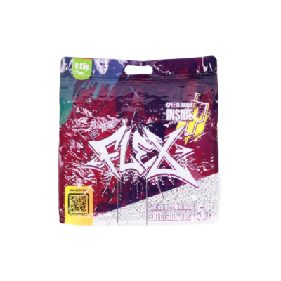 BILLES BIO 0.25G FLEX PRECISION EN SACHET DE 5KG AVEC SPEED LOADER