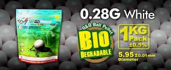 BILLES G&G BIO 0.28 1 KILOS BLANCHE