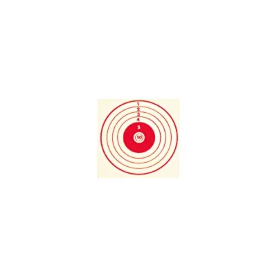 CIBLE 10X10 ROUGE X100