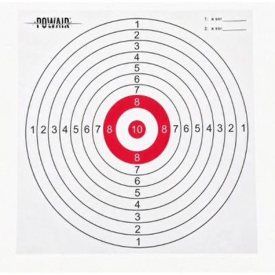 CIBLE 14X14 ROUGE X 100