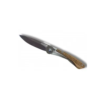 Couteau pliant Extra Plat Lame 7cm manche Bois