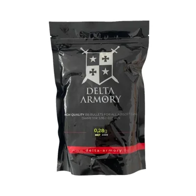 Billes BIO 0.28g en sachet 1000bbs  Delta Armory