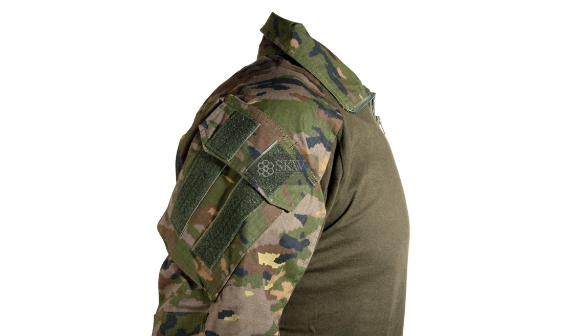 t-shirt tactique COMBAT WOODLAND ESPAGNOL | Taille LDELTA TACTICS