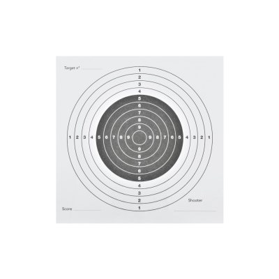 FEUILLES DE CIBLES JS-TACTICAL 14 X 14 BLANCHES 100 PIÈCES (WO-TG01W)
