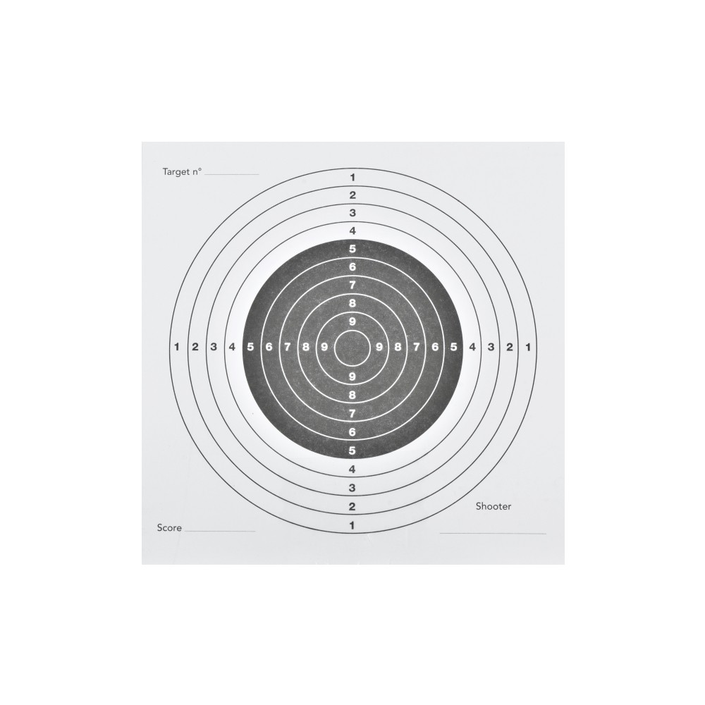 FEUILLES DE CIBLES JS-TACTICAL 14 X 14 BLANCHES 100 PIÈCES (WO-TG01W)