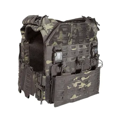 Gilet tactique porte-plaques Drake MK4 - Corso Tactical - MULTICAM BLACK