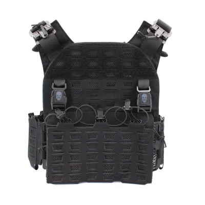 Gilet tactique porte-plaques Drake MK4 - Corso Tactical - NOIR