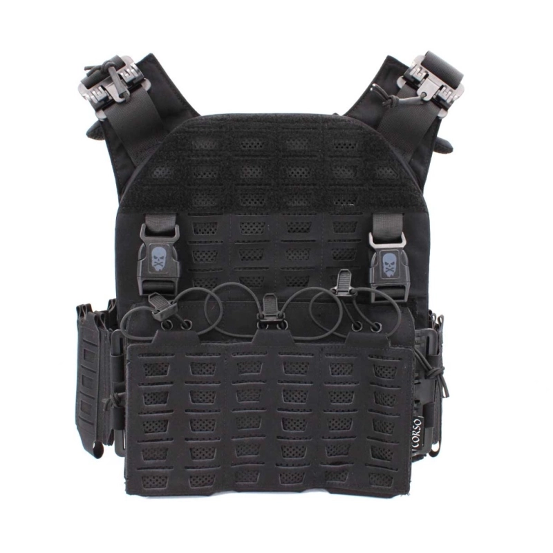 Gilet tactique porte-plaques Drake MK4 - Corso Tactical - NOIR