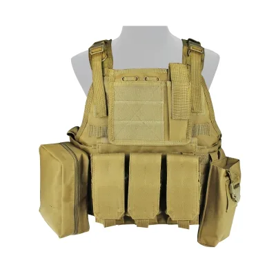 CHEST DE COMBAT AVEC POCHES TAN