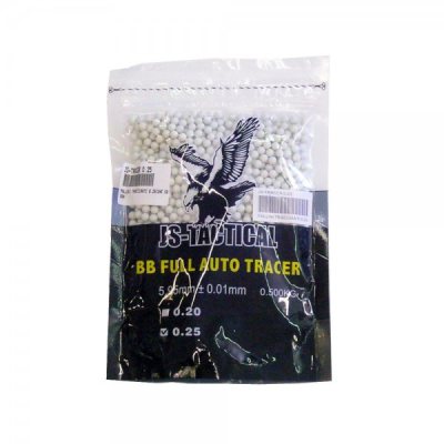GRANULÉS DE BILLES JS-TACTICAL AUTO-TRACERS 0,25G (JS-TRACER 0,25)