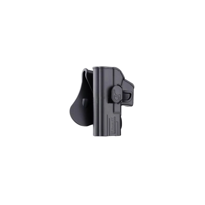 HOLSTER RIGIDE AMOMAX G2 GAUCHER GLOCK NOIR