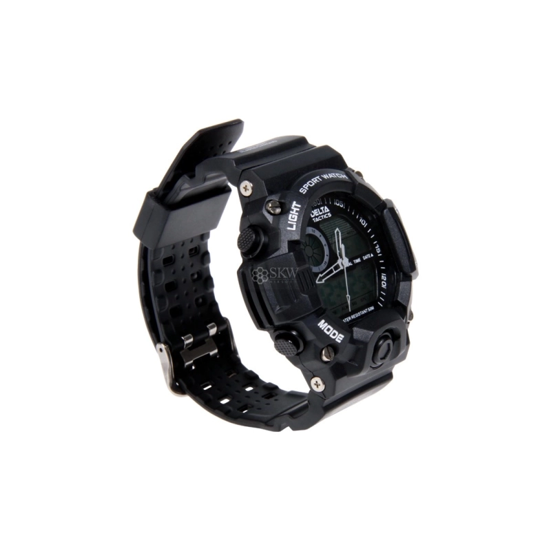 MONTRE TACTIQUE ANALOGIQUE ET DIGITALE NOIRE DELTA TACTICS