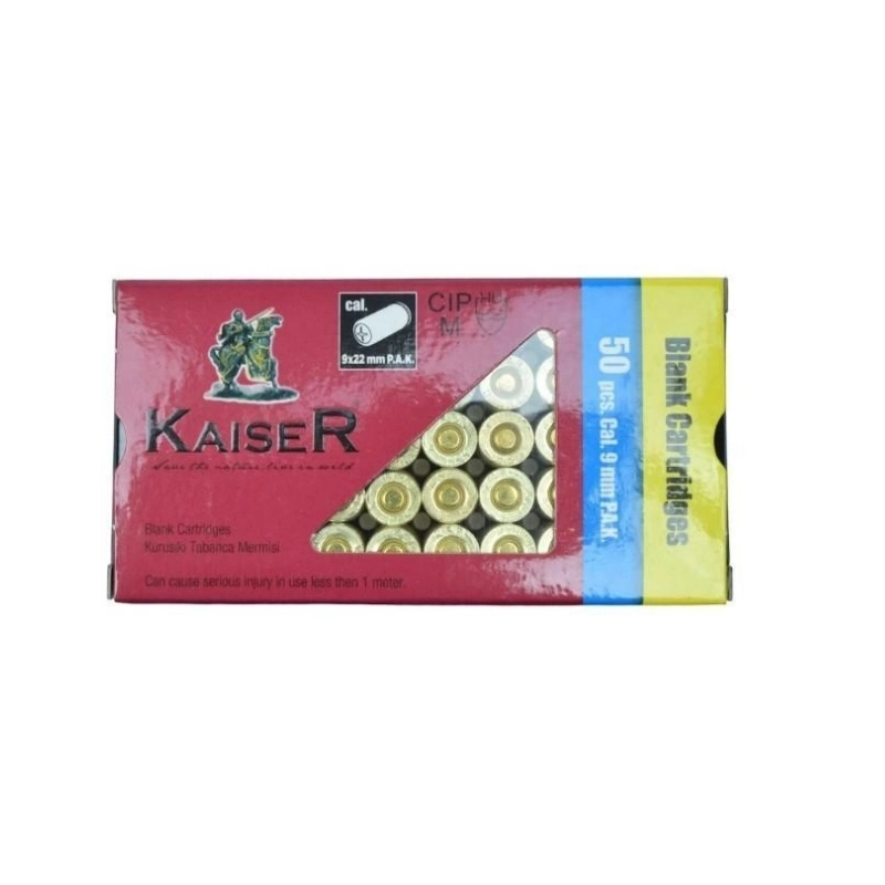 MUNITION À BLANC 9X22 KNALL KAISER