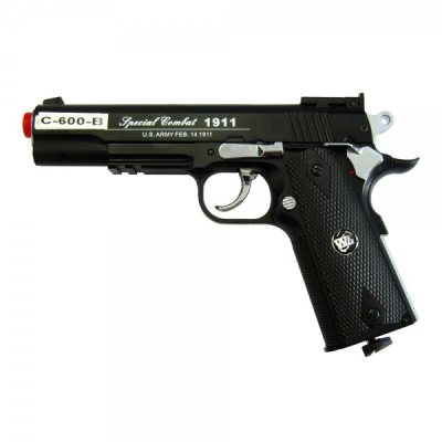 PISTOLET CO2 WINGUN SEMI-BLOWBACK NOIR (C 600B)