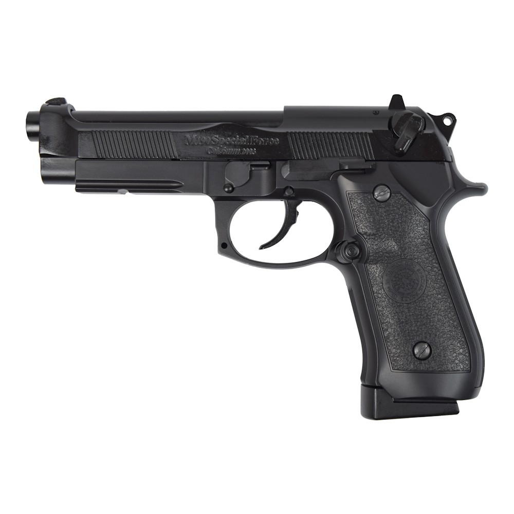 PISTOLET HFC CO2 BLOWBACK DEMI MÉTAL NOIR (CO 190B)