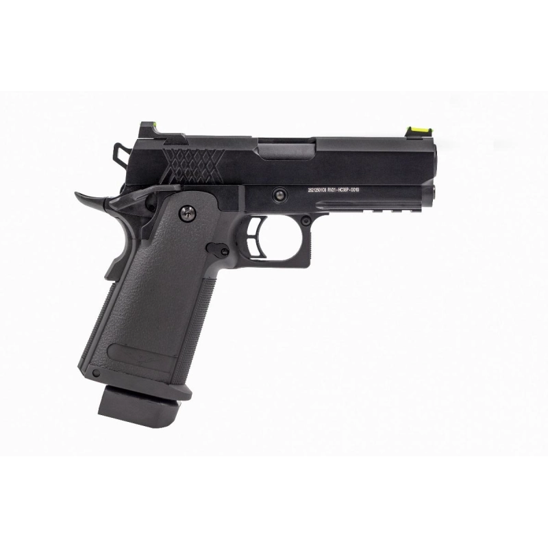 Réplique GBB Raven gaz Hi-Capa 3.8 Pro Noir 0,9J