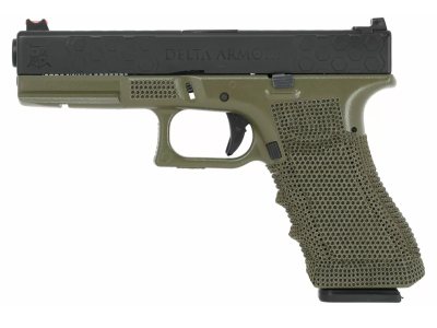 Pistolet 17 GBB Vert OD 0.8J Delta Armory