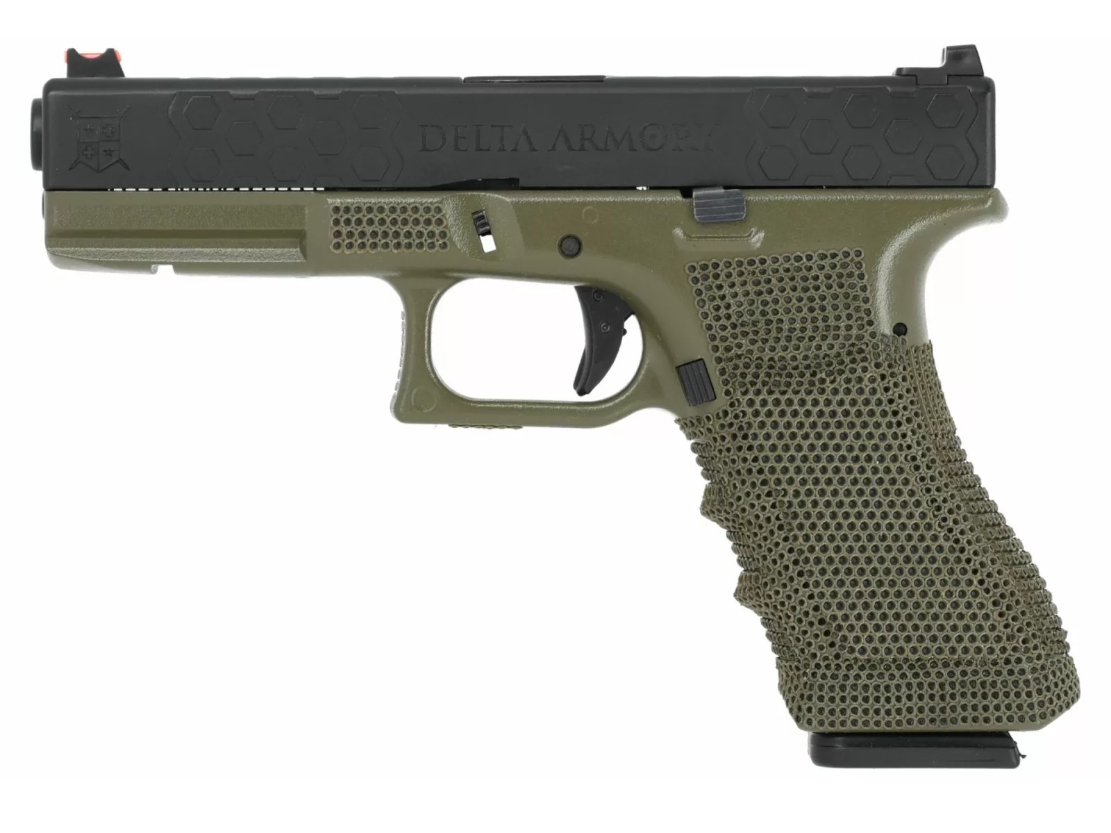 Pistolet 17 GBB Vert OD 0.8J Delta Armory