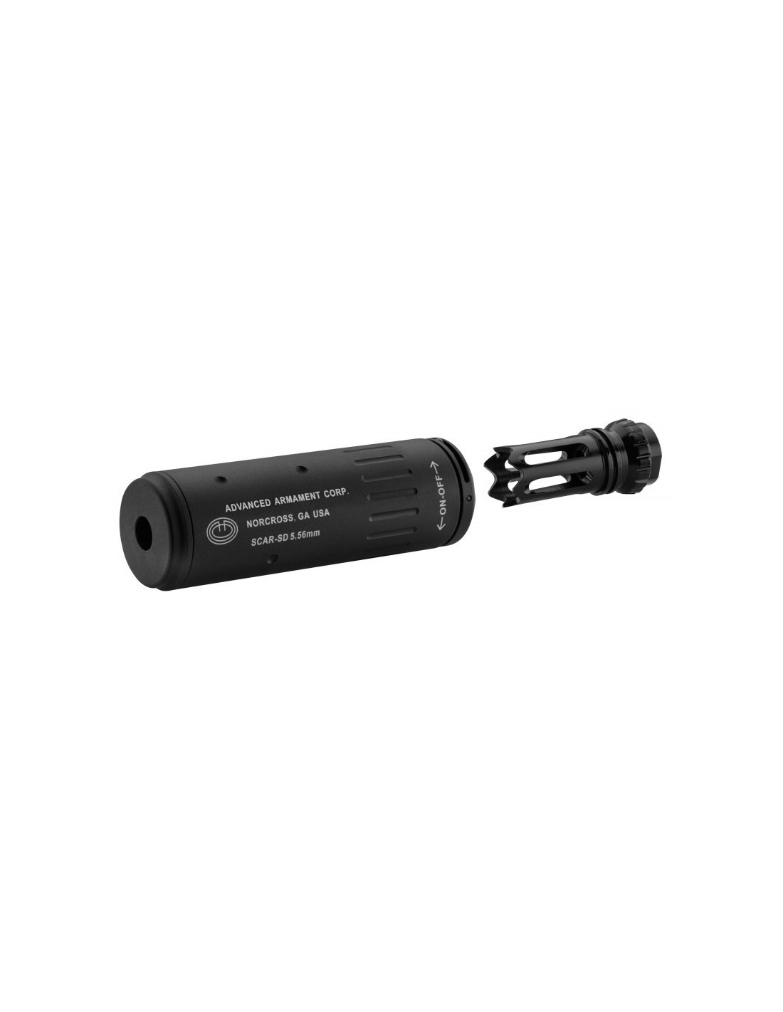 SHS silencieux airsoft type scar AAC 120mm