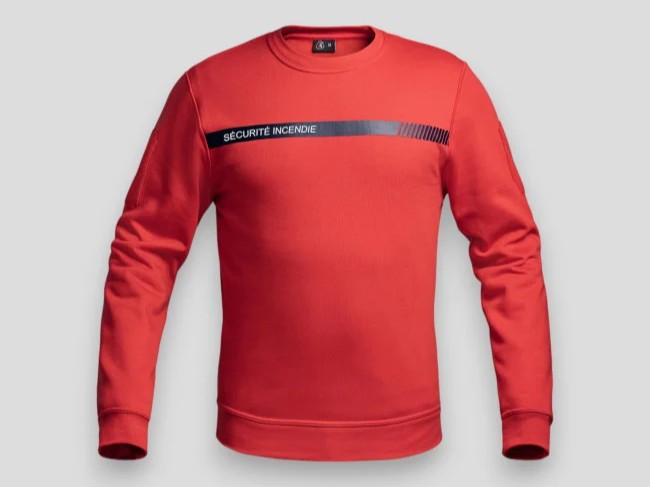 Sweat SÉCU-ONE Sécurité Incendie rouge  Taille     2XL