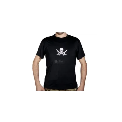 T-SHIRT COMBAT ANTI TRANSPIRATION NOIR EMERSON (Couleur : Noir - Taille : L)